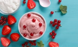 gelado de iogurte