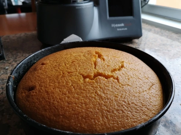 tarta de zanahoria en mycook bizcocho