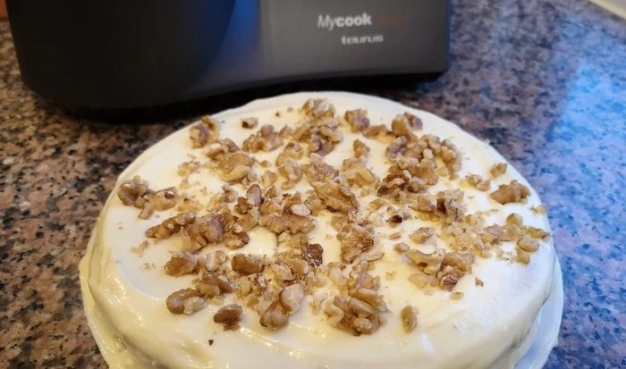 tarta de zanahoria en mycook tarta decorada