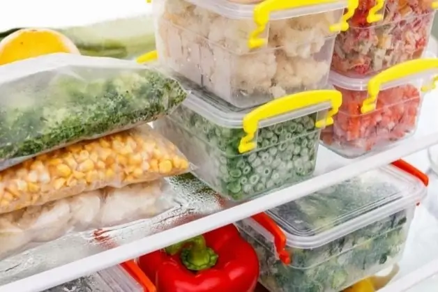 alimentos en el congelador