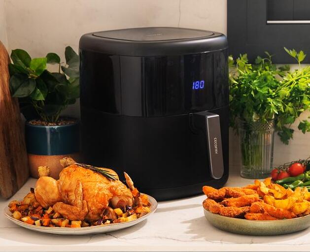 Freidora sin Aceite Cecotec Cecofry Bombastik 6000 Full cocinando